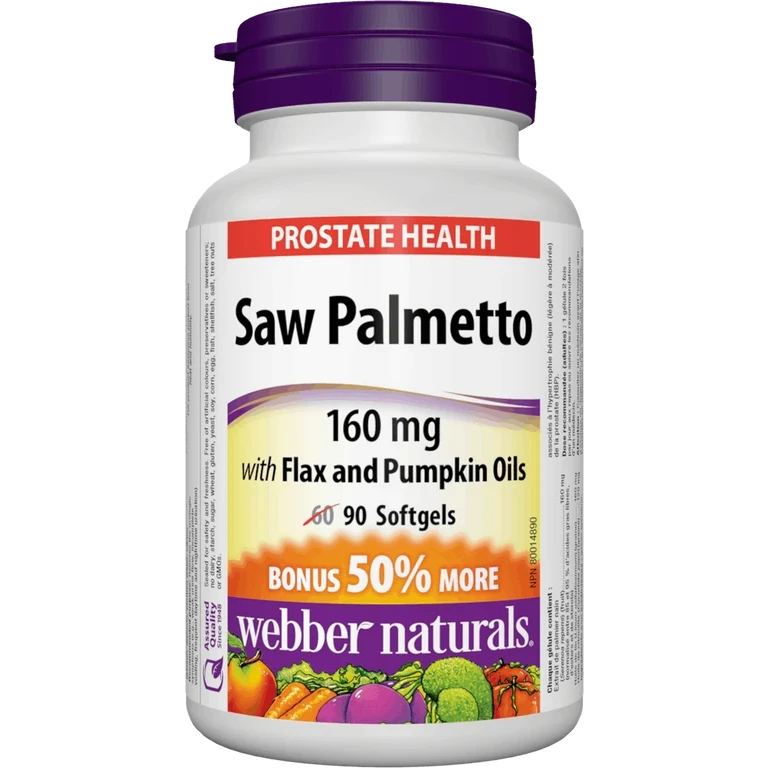 Webber Naturals Saw Palmetto 90 tob