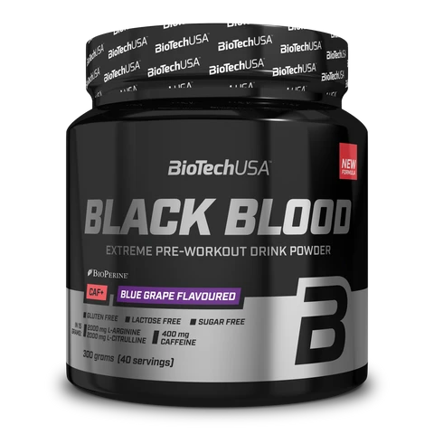 BioTech Black Blood CAF+ 300 g blue grape