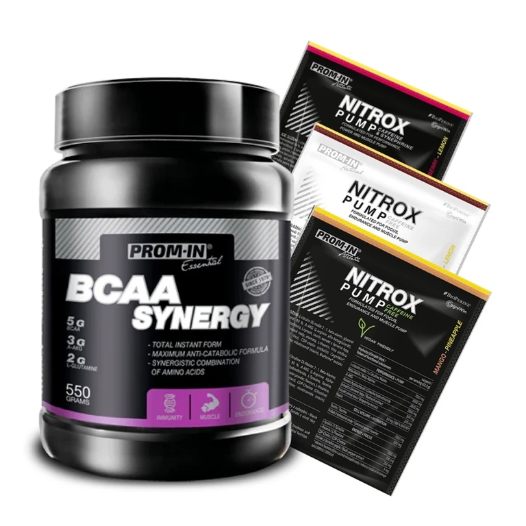 Special Offer Prom-In Essential BCAA Synergy 550 g + FREE 3x sample
