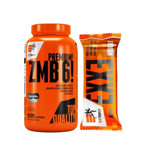 AKCE Extrifit ZMB 6! Premium! 120 cps + ZDARMA Exxe Bar 65 g