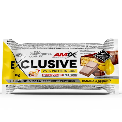 Amix Exclusive Protein Bar 40 g banana chocolate