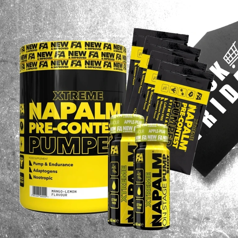 AKCE Fitness Authority Napalm Pre-Contest Pumped 350 g + ZDARMA 6x vzorek