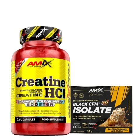 AKCE Amix AmixPro Creatine HCl 120 cps + ZDARMA 1x vzorek