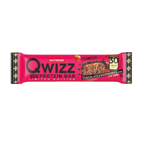 Nutrend Qwizz 35% Protein Bar 60 g chocolate raspberry