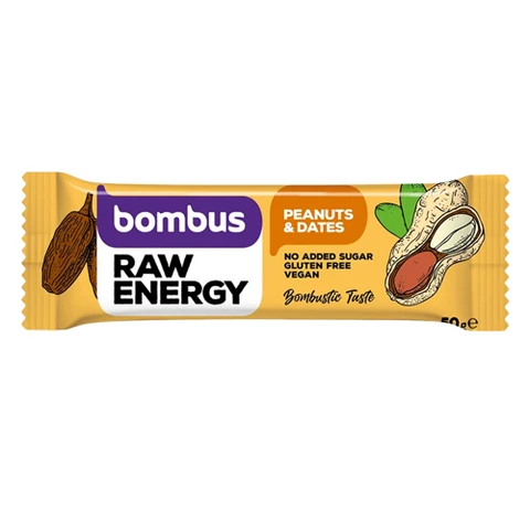 Bombus Raw Energy 50 g peanuts dates