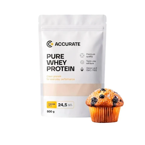 Accurate+ Pure Whey 500 g blueberry muffin