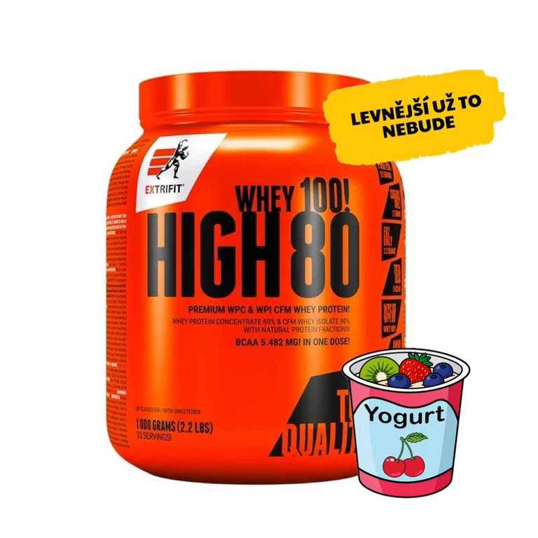 AKCE Extrifit High Whey 80 1000 g fruit yoghurt