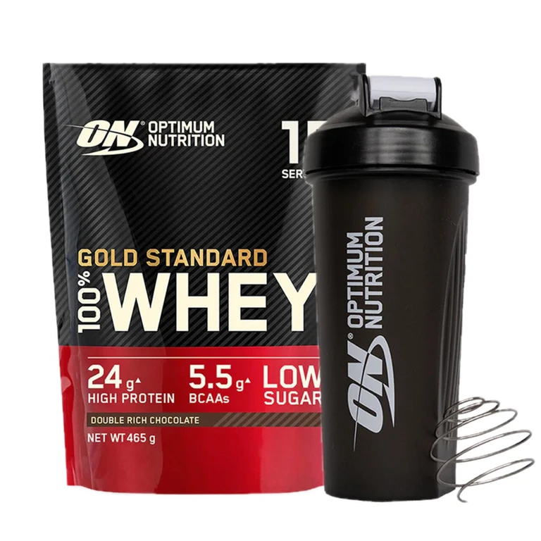 AKCE Optimum Nutrition 100% Whey Gold Standard 450 g + ZDARMA Šejkr 600 ml