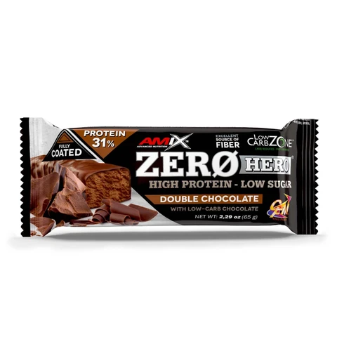 Amix Zero Hero 31% Protein Bar 65 g double chocolate