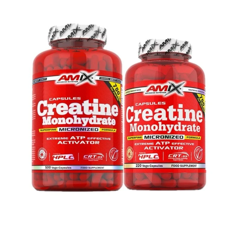 AKCE Amix Creatine monohydrate 500 cps + Creatine monohydrate 220 cps