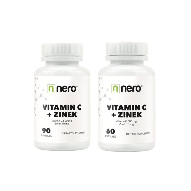 AKCE NERO Vitamin C + Zinek 90 cps + Vitamin C + Zinek 60 cps