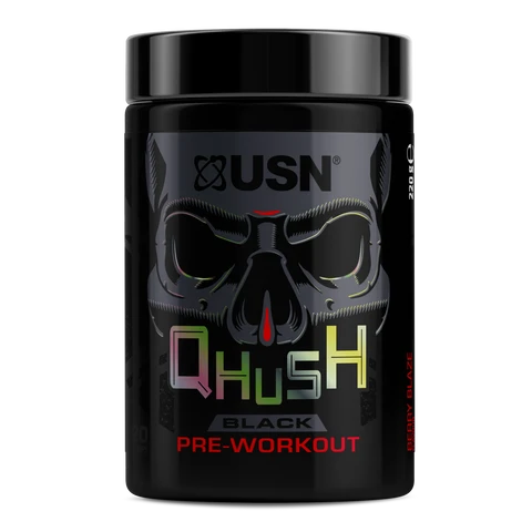 USN Qhush Black Pre - Workout 220 g berry blaze
