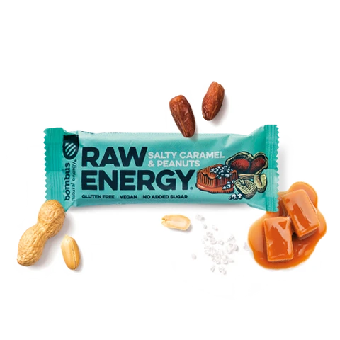 Bombus Raw Energy 50 g salty caramel peanuts