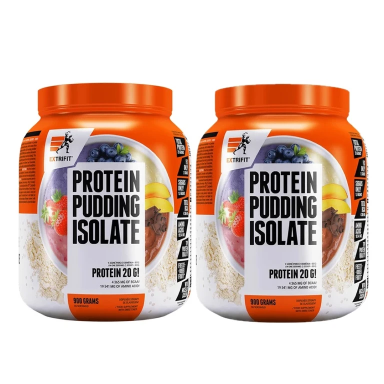 AKCE 1+1 ZDARMA Extrifit Protein Pudding Isolate 900 g