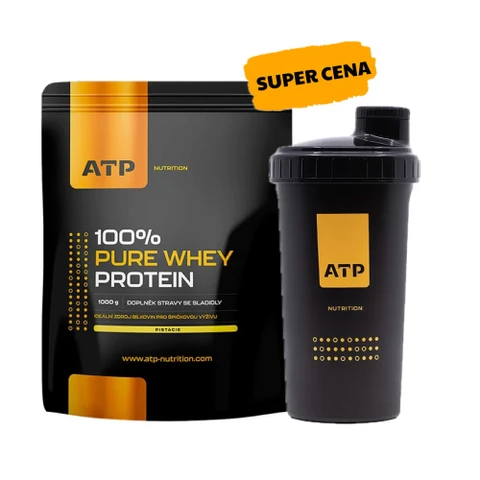 Special Offer ATP Nutrition 100% Pure Whey Protein 1000 g + FREE Shaker 700 ml