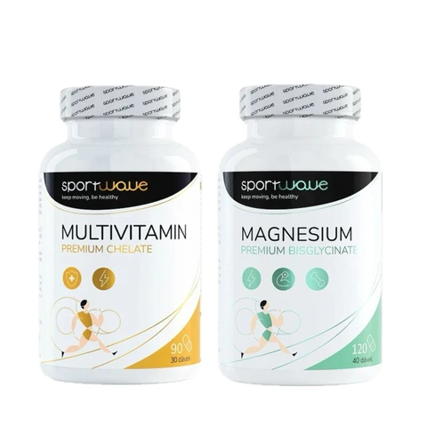 AKCE SportWave® Multivitamin Premium Chelate 90 cps + Magnesium Premium Chelate 120 cps