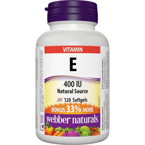 Webber Naturals E 400 IU 120 tob