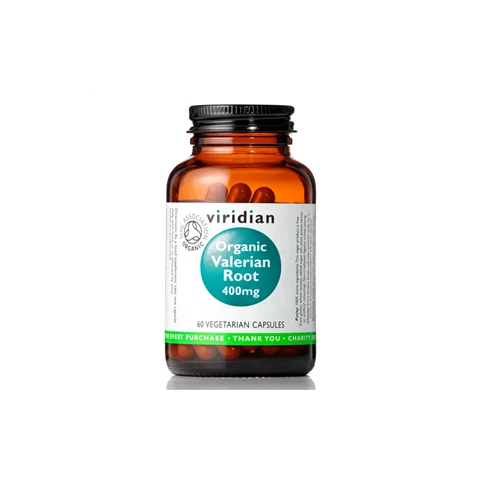 Viridian Organic Valerian Root 400 mg 60 cps