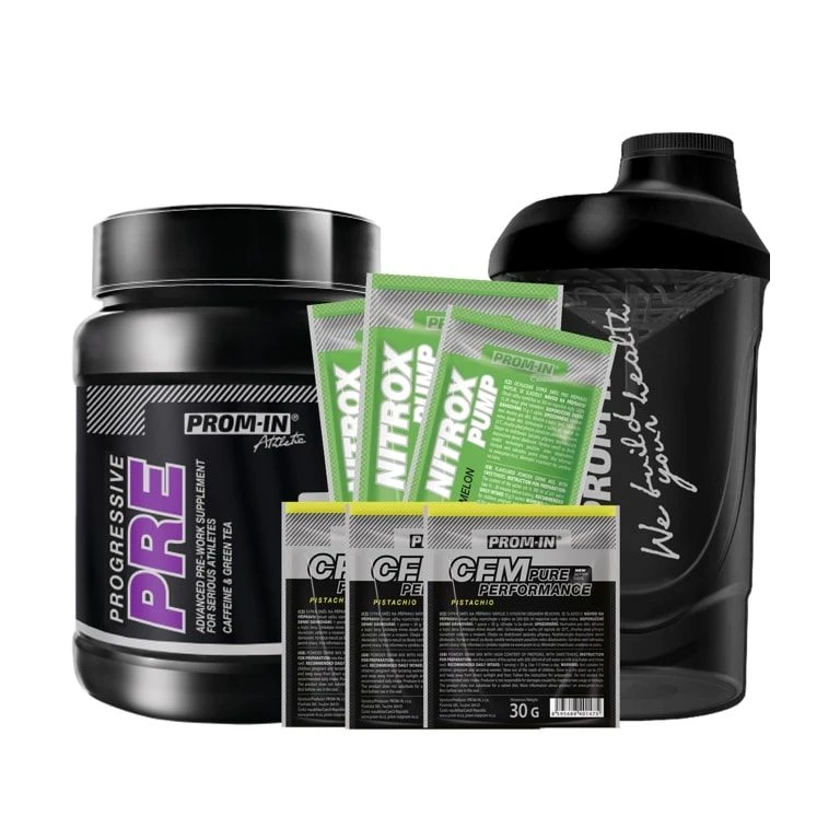 AKCE Prom-In Progressive PRE 750 g + ZDARMA Šejkr 600 ml + 6x vzorek