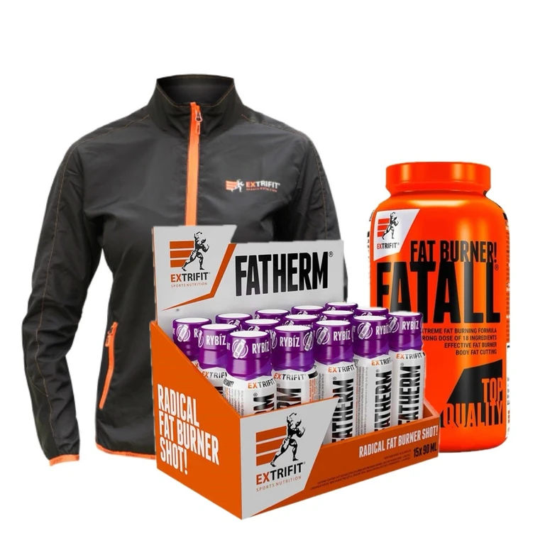 Special Offer Extrifit Fatall Fat Burner 130cps + Fatherm 15 x 90 ml + FREE Women´s jacket