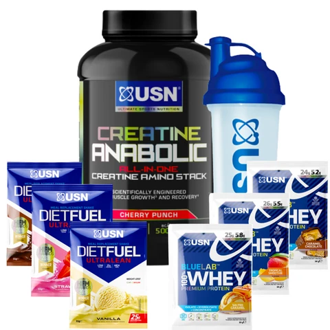 AKCE USN Creatine 900 g + Šejkr 750 ml + 266 g USN proteinu ZDARMA