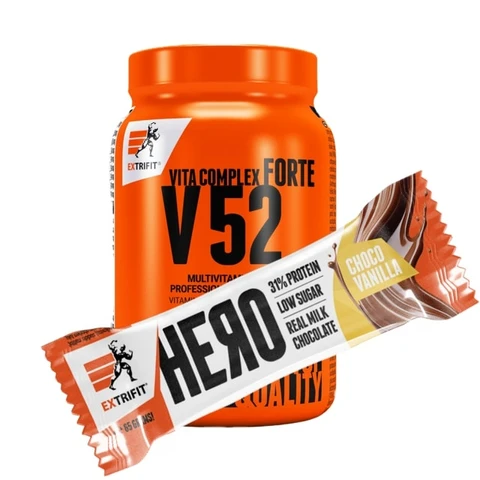 AKCE Extrifit V 52 Vita Complex Forte 60 tbl + ZDARMA Hero Protein Bar 65 g