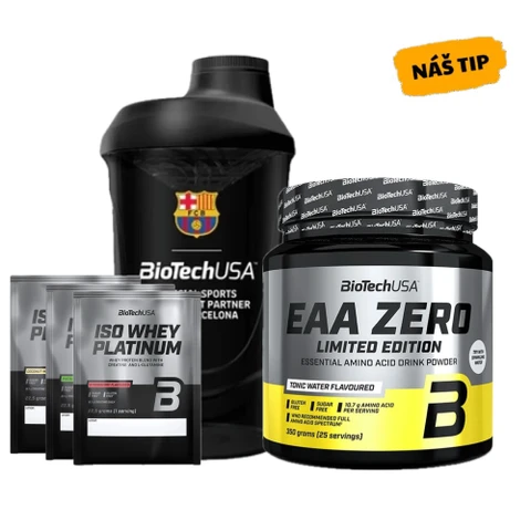 AKCE BioTech EAA Zero 350 g + ZDARMA Šejkr FC Barcelona 600 ml + 3x vzorek