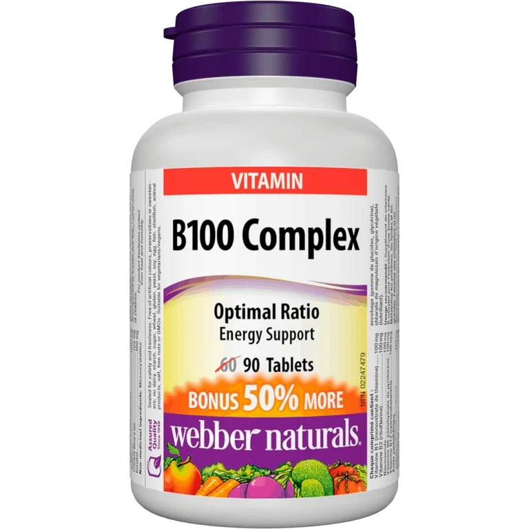 Webber Naturals B100 Complex 90 tbl