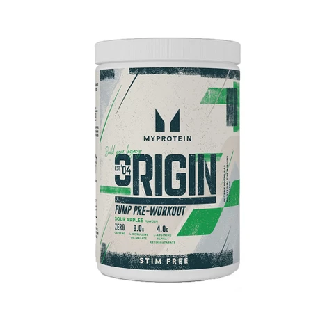 MyProtein Origin Pump Pre-Workout Stim Free 600 g sour apples