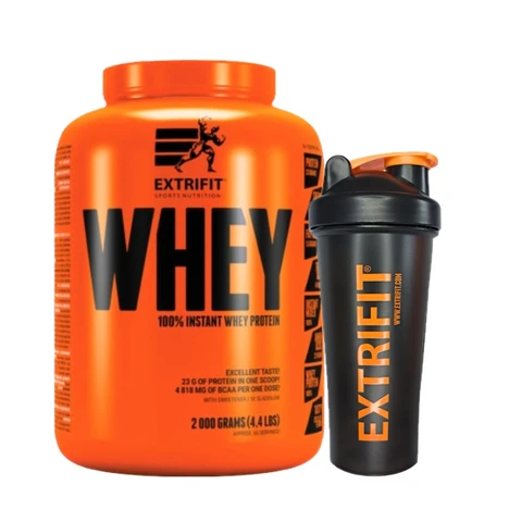 Special Offer Extrifit 100% Whey Protein 2000 g + FREE Shaker 600 ml