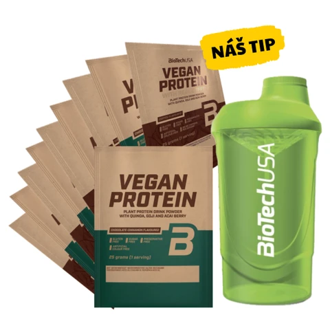AKCE 10x BioTech Vegan Protein 25 g + ZDARMA Šejkr 600 ml
