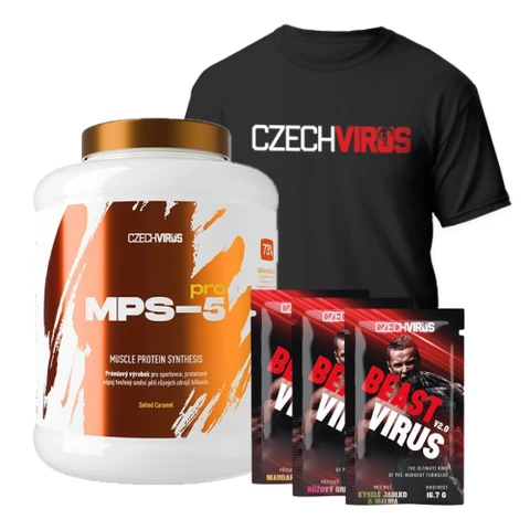 AKCE Czech Virus MPS-5 Pro 2250 g + ZDARMA Triko + 3x Beast Virus V2.0 16,7 g
