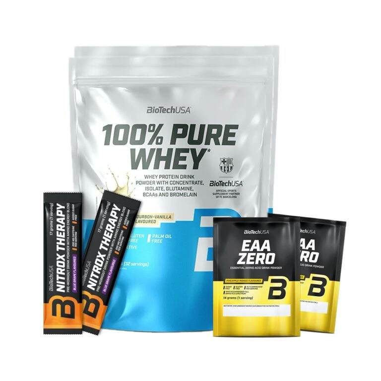 Special Offer BioTech 100% Pure Whey 400 g + FREE 4x sample