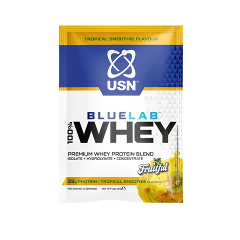USN BlueLab 100% Whey Protein Premium 34 g tropické ovoce