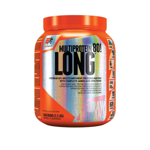 Extrifit Long 80 Multiprotein 1000 g strawberry banana