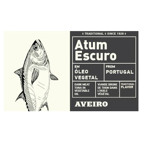 Aveiro Dark tuna meat in vegetable oil 120 g