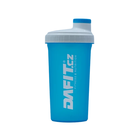 Dafit Šejkr 700 ml světle modro bílá, bílé logo