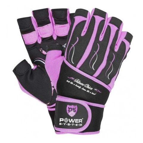 Fitness Gloves Chica black pink