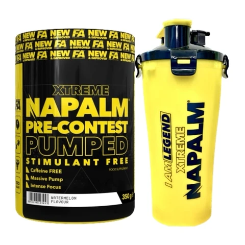 AKCE Fitness Authority Napalm Pre-Contest Pumped Stimulant Free 350 g + ZDARMA Šejkr Dual