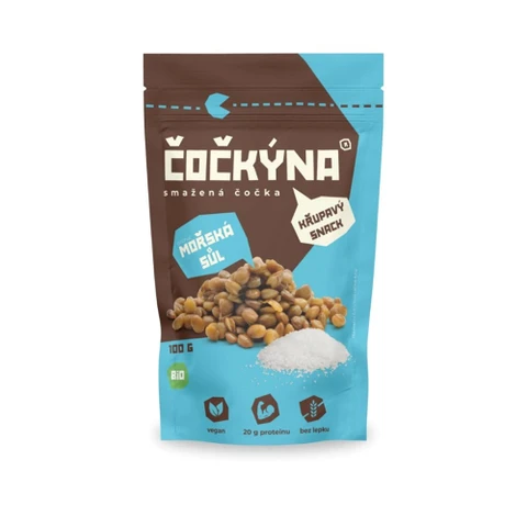 Čočkýna Smažená Čočka Bio 100 g mořská sůl