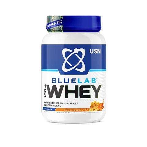 USN BlueLab 100% Whey Protein Premium 908 g caramel popcorn