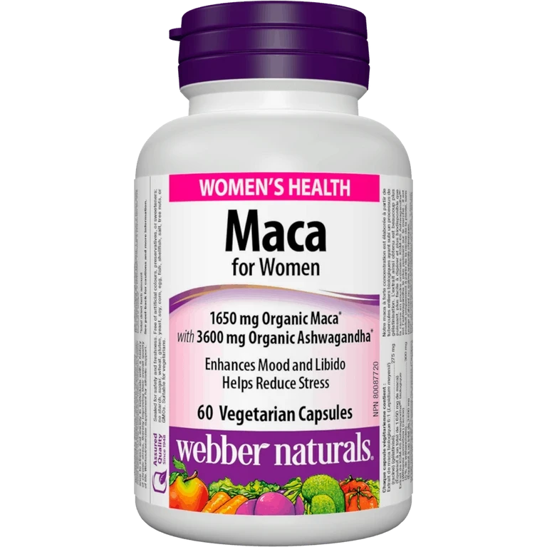 Webber Naturals Maca for Women 60 cps