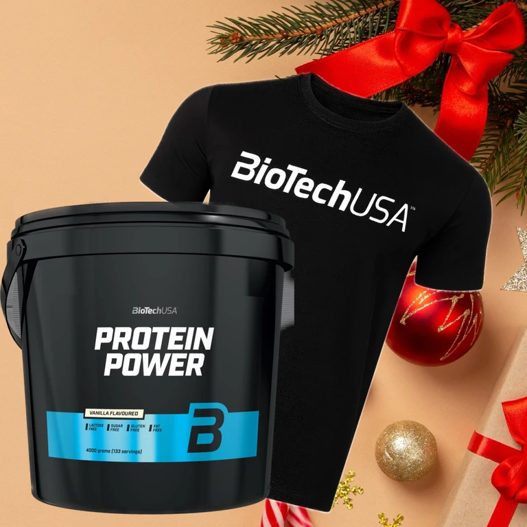 AKCE BioTech Protein Power 4000 g + ZDARMA Triko