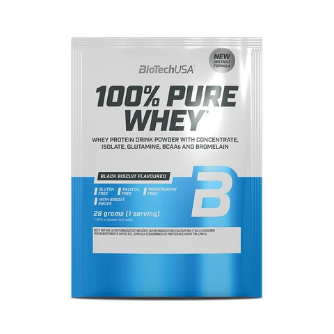 BioTech 100% Pure Whey 28 g black biscuit