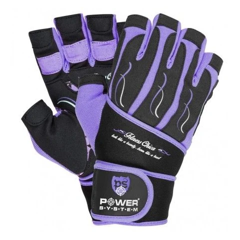Fitness Gloves Chica black purple