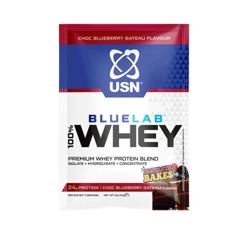USN BlueLab 100% Whey Protein Premium 34 g choco blueberry gateau