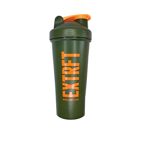 Extrifit Shaker 600 ml green, orange logo