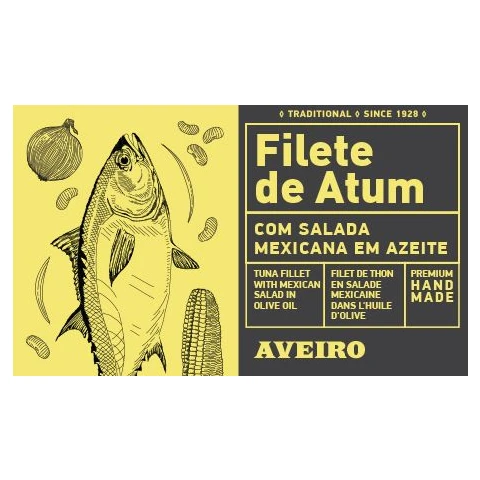 Aveiro Mexican salad with tuna fillets in olive oil 120 g