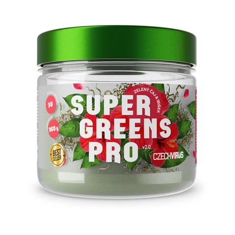 Czech Virus Super Greens Pro V2.0 360 g green tea hibiscus
