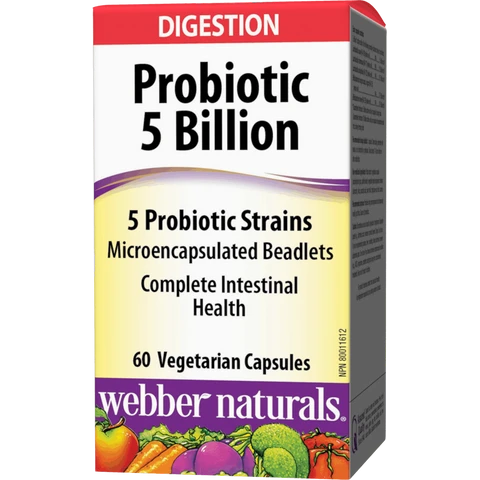 Webber Naturals Probiotic 5 Billion 60 cps